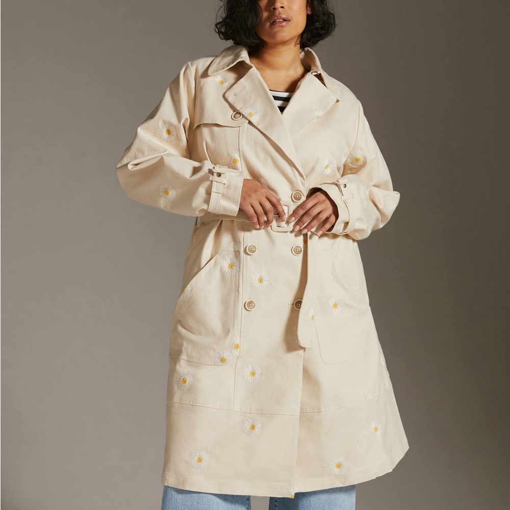 NWT Anthropologie Daisy Trench Coat